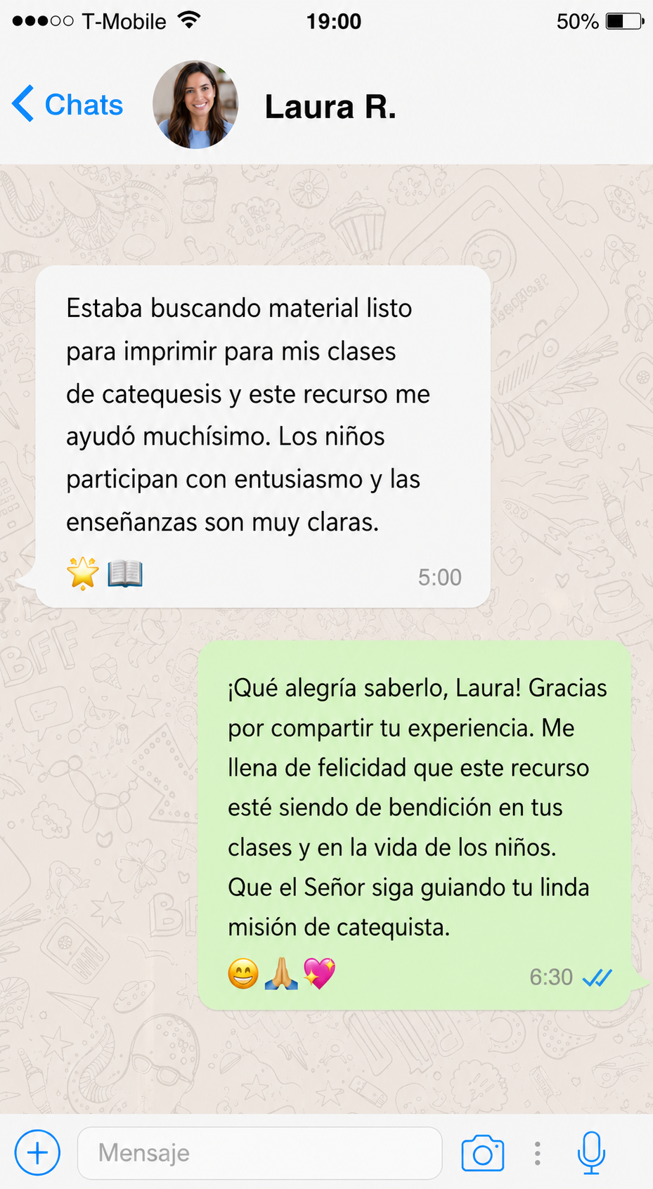 Testimonio de Laura R., catequista, sobre el recurso de Pequeños Católicos